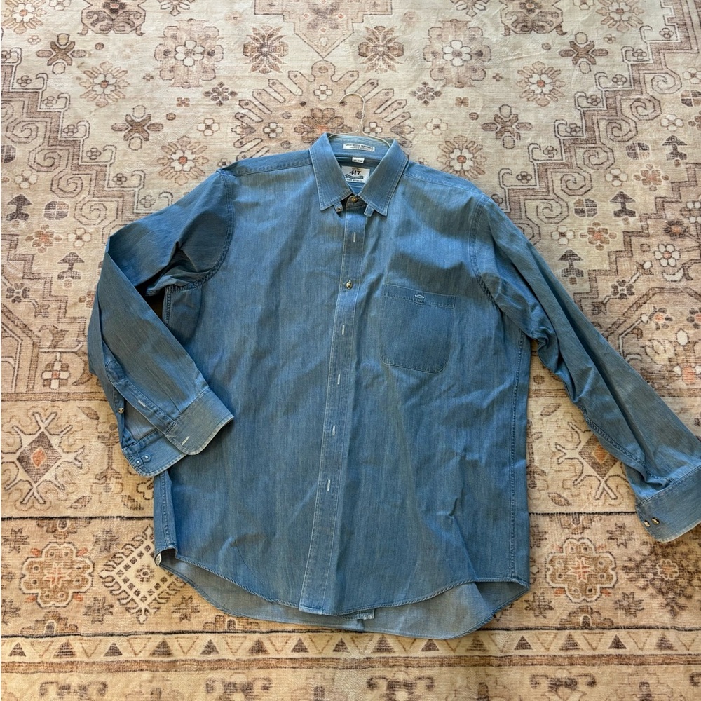 Van Heusen Casual Blue Button Down Shirt